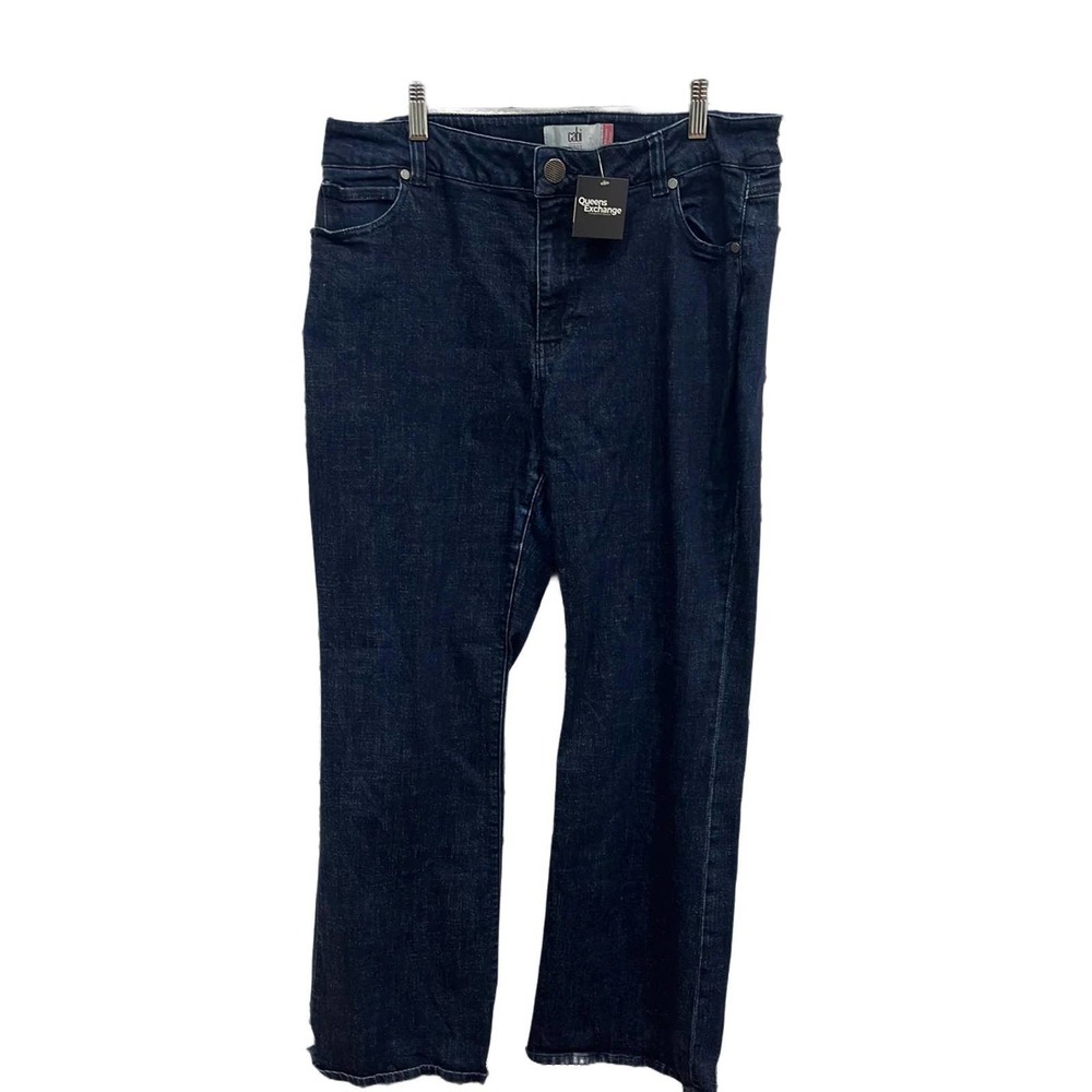 Cabi Dark Wash Strait Leg Jeans- 14